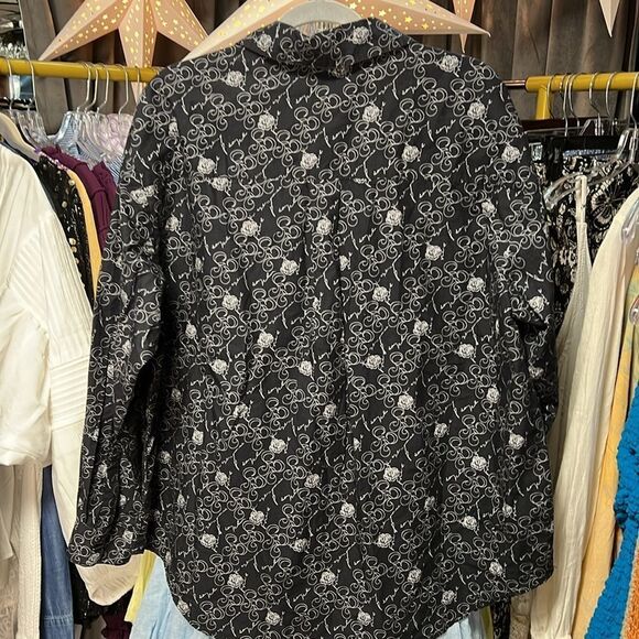 Free People Monogrammed Button-down Shirt Fortune Teller Combo NWOT - Picture 6 of 7